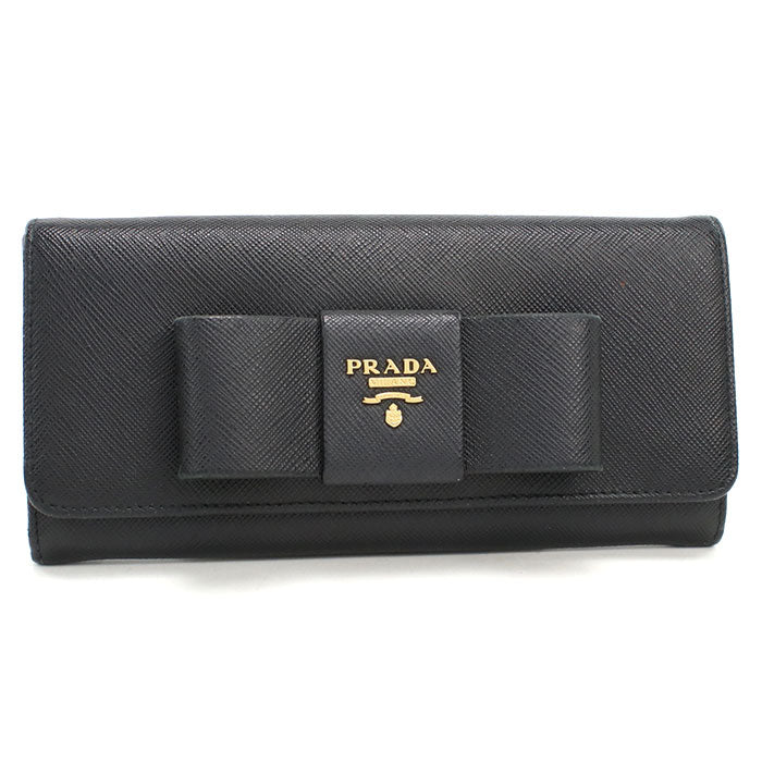 PRADA【プラダ】 1MH132 サフィアーノレザー 長財布二折 レザー レディース