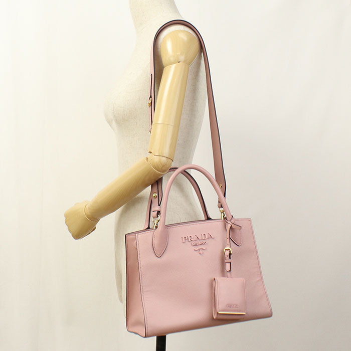 PRADA【プラダ】 1BA156 2WAY サフィアーノレザー トートバッグ レザー レディース
