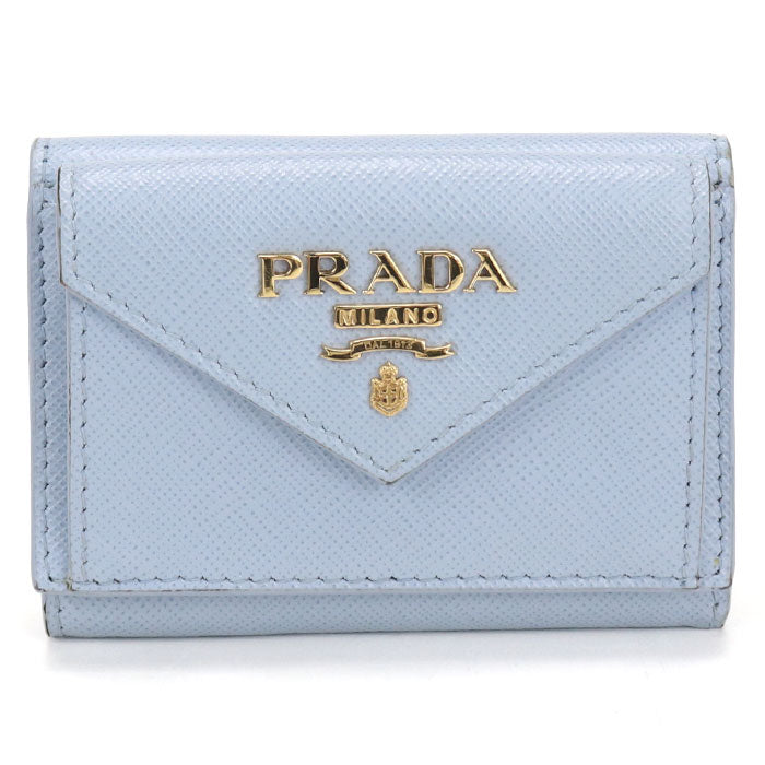 PRADA【プラダ】 サフィアーノレザー 三つ折り財布 カーフ レディース