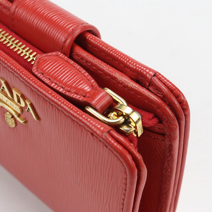 PRADA【プラダ】 1ML018 ヴィッテロレザー財布 二つ折り財布 レザー レディース