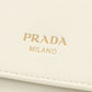 PRADA【プラダ】 1MH0432CYS F0009 ソフトグレインレザー 三つ折り財布 カーフ レディース