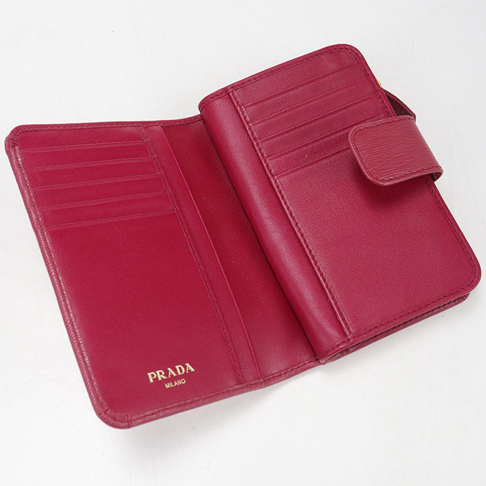 PRADA【プラダ】 ヴィッテロムーブ 二つ折り財布 カーフ レディース