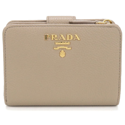 PRADA【プラダ】 ヴィッテログレインレザー 二つ折り財布 カーフ レディース