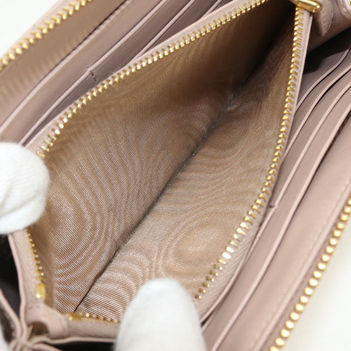 PRADA【プラダ】 ジップアラウンド長財布 長財布ラウンドファスナー カーフ レディース