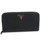 PRADA【プラダ】 1ML506 2E3A F0002 ジップアラウンド ヴィッテログレインレザー 長財布ラウンドファスナー レザー レディース