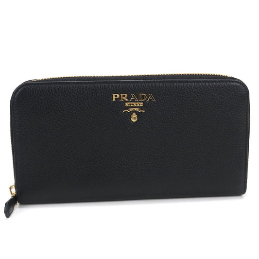 PRADA【プラダ】 1ML506 2E3A F0002 ジップアラウンド ヴィッテログレインレザー 長財布ラウンドファスナー レザー レディース