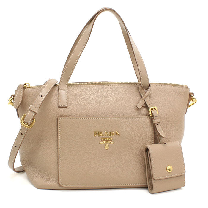 PRADA【プラダ】 1BA068 2WAY ハンドバッグ レザー レディース