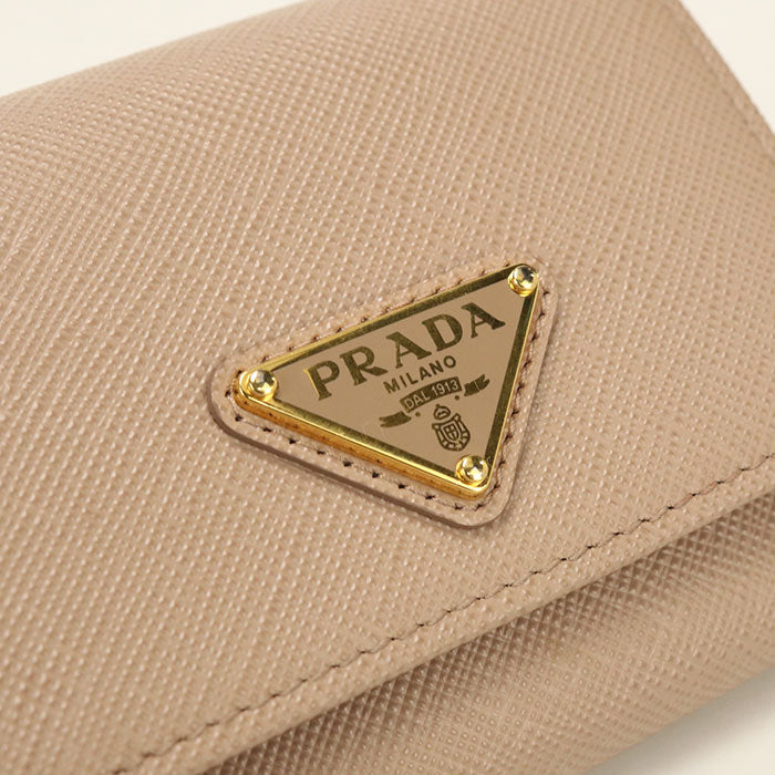 PRADA【プラダ】 1MH043 サフィアーノトライアングル 財布 三つ折り財布 レザー レディース