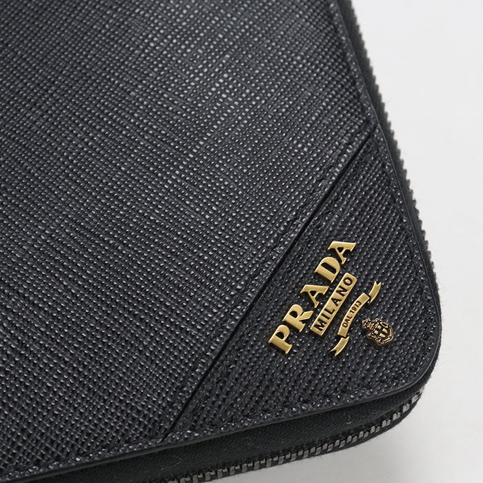 PRADA【プラダ】 2ML317 QME F0632 ジップアラウンド サフィアーノレザー 長財布ラウンドファスナー レザー メンズ