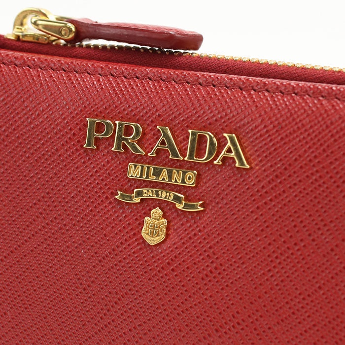 PRADA【プラダ】 1ML023 QWA F068Z サフィアーノレザー 二つ折り財布 レザー レディース