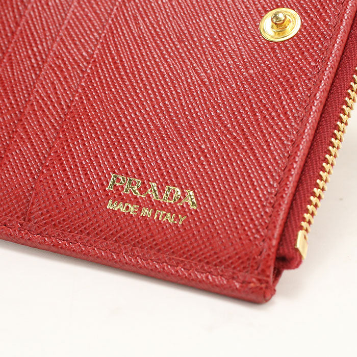 PRADA【プラダ】 1ML023 QWA F068Z サフィアーノレザー 二つ折り財布 レザー レディース
