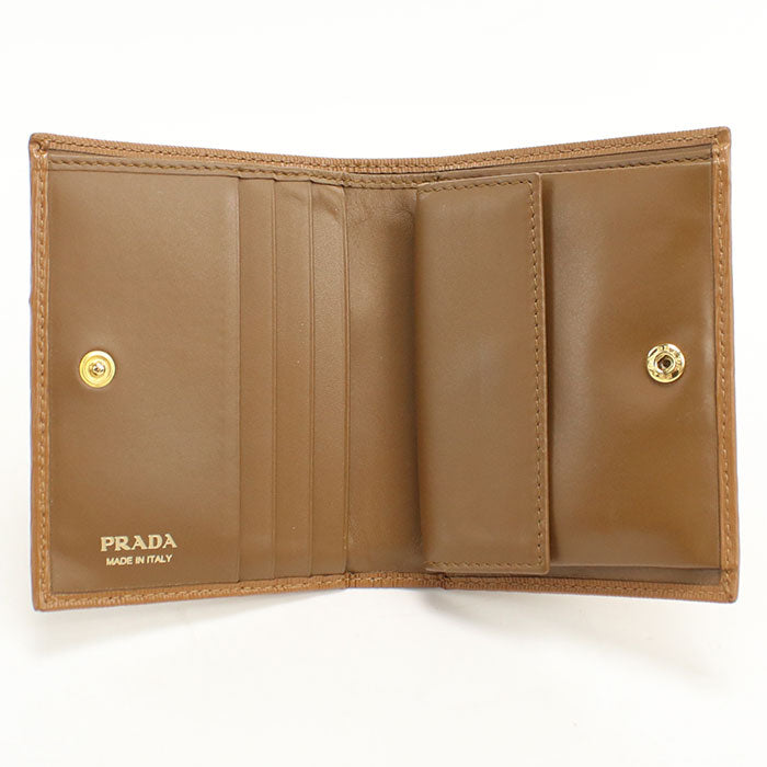 PRADA【プラダ】 1MV204 ヴィッテロムーブレザー 二つ折り財布 レザー レディース