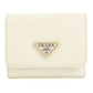 PRADA【プラダ】 1MH043 QHH F0009 サフィアーノトライアングル 財布 三つ折り財布 レザー レディース