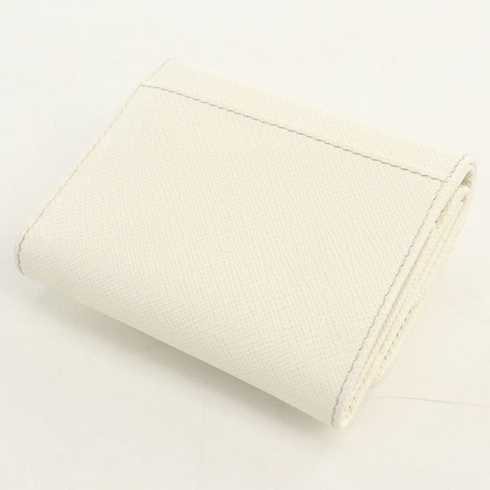 PRADA【プラダ】 1MH043 QHH F0009 サフィアーノトライアングル 財布 三つ折り財布 レザー レディース