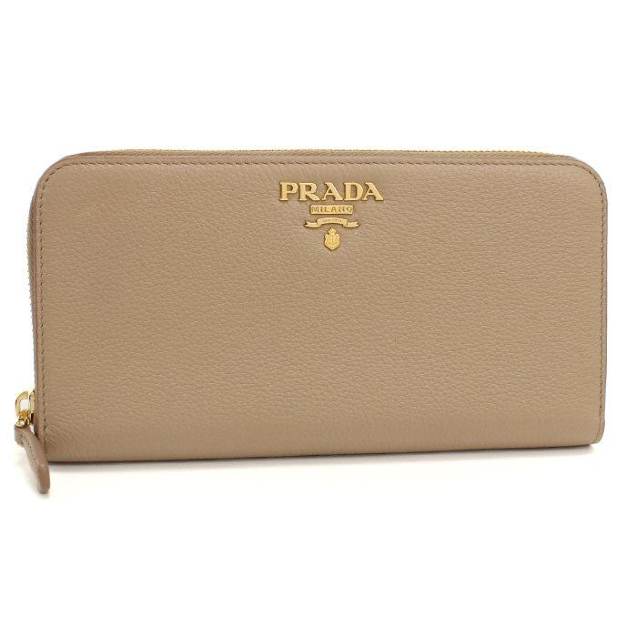 PRADA【プラダ】 1ML506 ジップアラウンド長財布 長財布ラウンドファスナー レザー レディース
