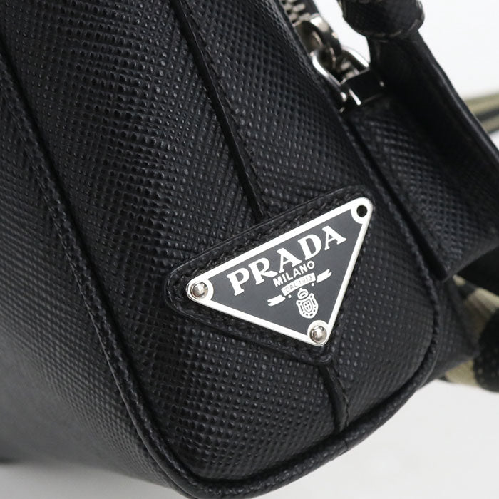 PRADA【プラダ】 2VH152 サフィアーノ ショルダーバッグ レザー メンズ