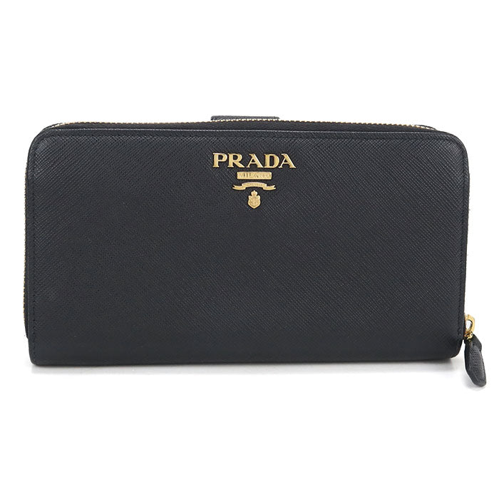 PRADA【プラダ】 サフィアーノレザー 長財布二折 レザー レディース