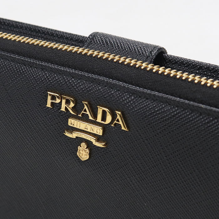 PRADA【プラダ】 サフィアーノレザー 長財布二折 レザー レディース