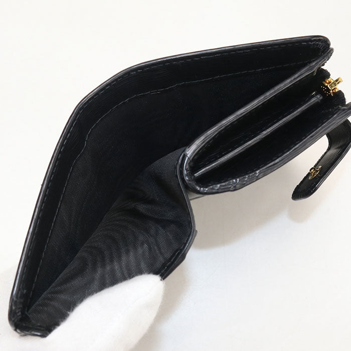 PRADA【プラダ】 1ML018 2DDU F0002 トライアングル レザー財布 ヴィッテロムーブ 二つ折り財布 レザー レディース