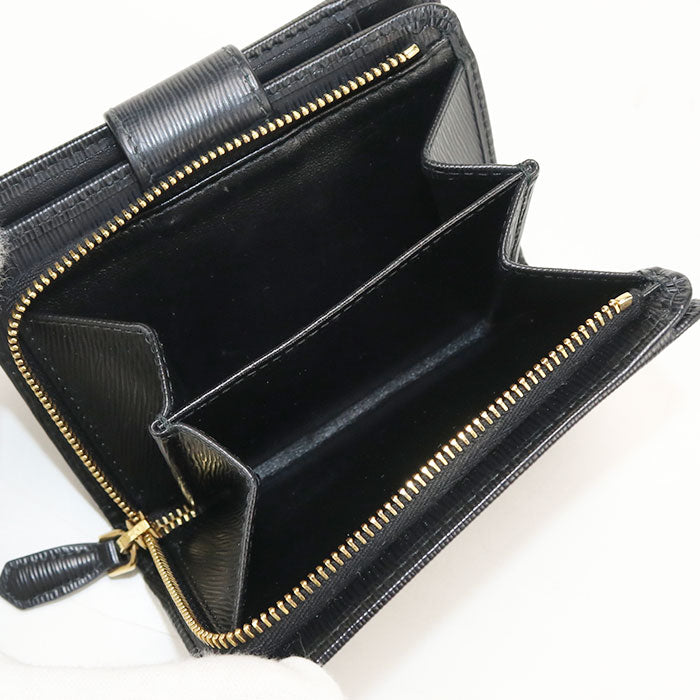 PRADA【プラダ】 1ML018 2DDU F0002 トライアングル レザー財布 ヴィッテロムーブ 二つ折り財布 レザー レディース