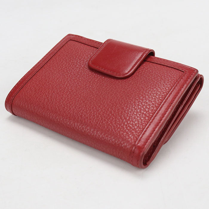 PRADA【プラダ】 1MH523 2B16 F0011 トライアングル レザー財布 ヴィッテロフェニックス 二つ折り財布 カーフ レディース