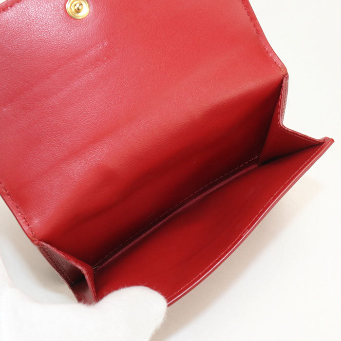 PRADA【プラダ】 1MH523 2B16 F0011 トライアングル レザー財布 ヴィッテロフェニックス 二つ折り財布 カーフ レディース