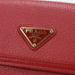 PRADA【プラダ】 1MH523 2B16 F0011 トライアングル レザー財布 ヴィッテロフェニックス 二つ折り財布 カーフ レディース