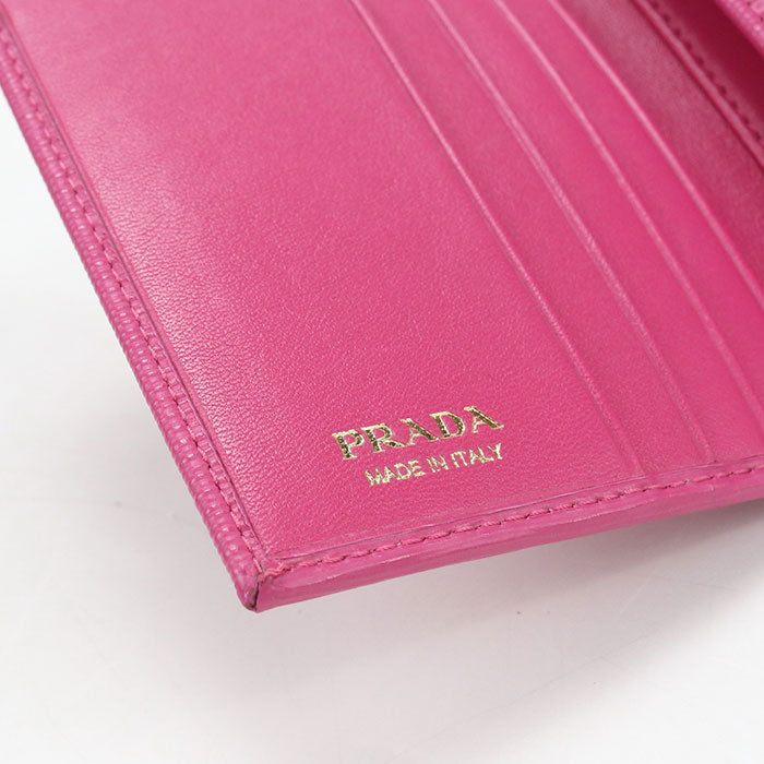 PRADA【プラダ】 1MH176 レザー 財布 ヴィッテロムーブ 三つ折り財布 レザー レディース
