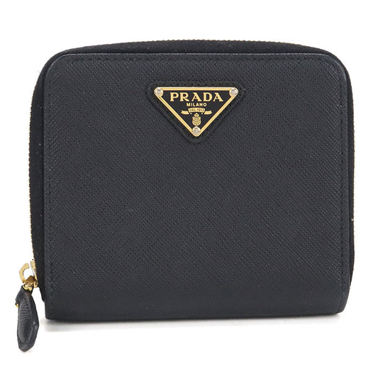 PRADA【プラダ】 1ML036 サフィアーノトライアングル 二つ折り財布 レザー レディース