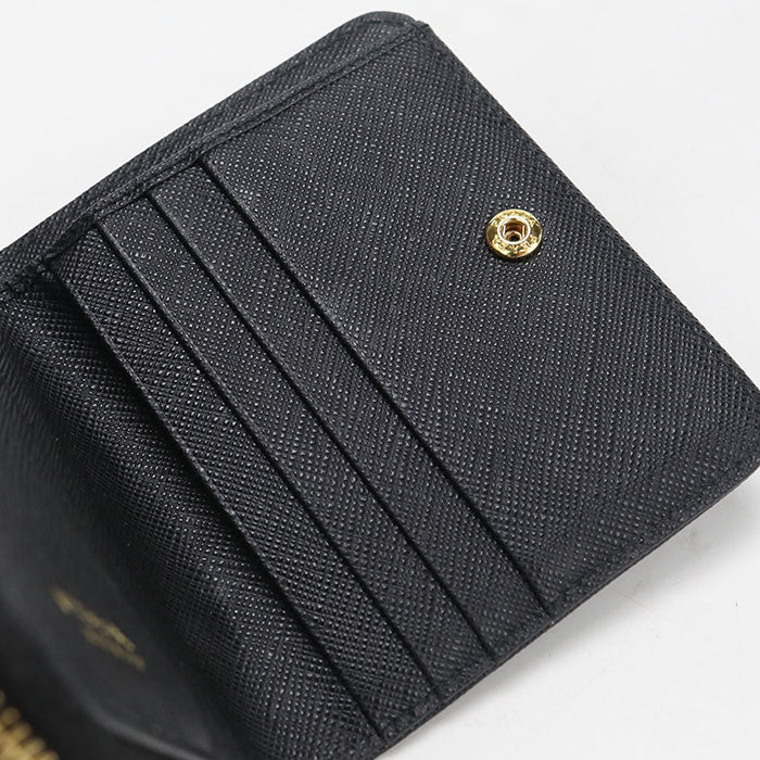 PRADA【プラダ】 1ML036 サフィアーノトライアングル 二つ折り財布 レザー レディース