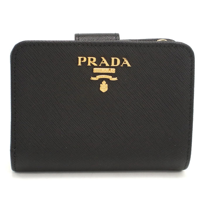 PRADA【プラダ】 1ML018 サフィアーノレザー 二つ折り財布 レザー レディース