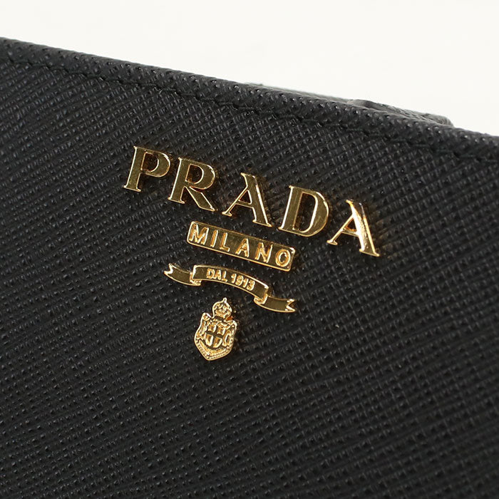 PRADA【プラダ】 1ML018 サフィアーノレザー 二つ折り財布 レザー レディース