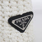 PRADA Crochet Small Raffia Tote Bag - White