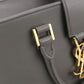 SAINT LAURENT Baby Cabas Calfskin Handbag/Shoulder Bag - Grey