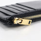 SAINT LAURENT Cassandra Lambskin Coin and Card Case - Black