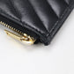 SAINT LAURENT Cassandra Lambskin Coin and Card Case - Black