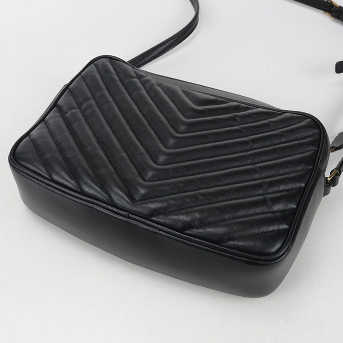 SAINT LAURENT ルー カメラバッグ カーフレザー ショルダーバッグ - ブラック