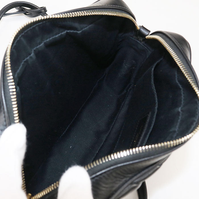 SAINT LAURENT ルー カメラバッグ カーフレザー ショルダーバッグ - ブラック