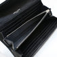 SAINT LAURENT Large Flap Wallet in Calf Leather - Black