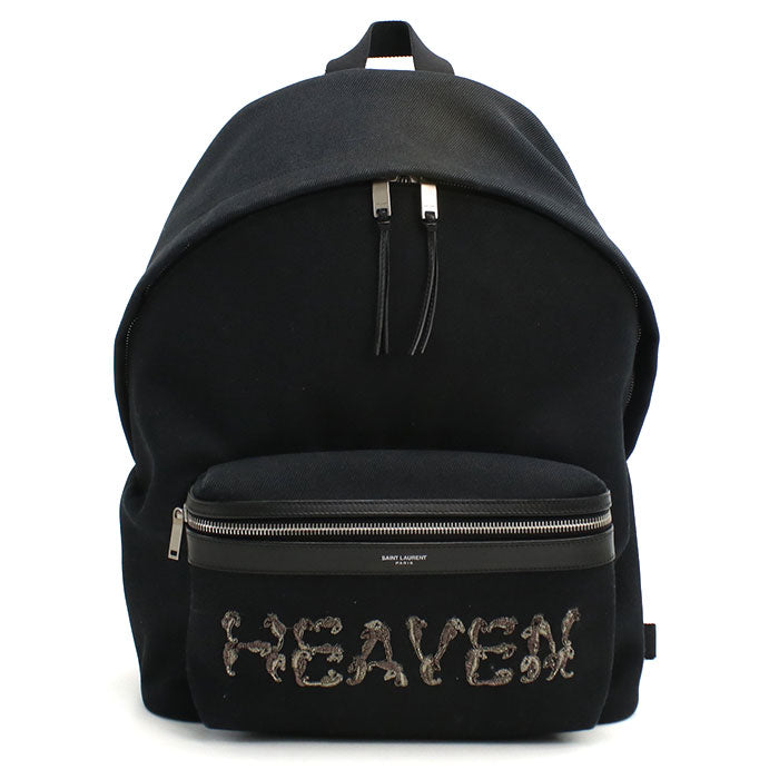 SAINT LAURENT【サンローラン】 465448 HEAVEN バッグパック シティ サンローラン リュック コットン レディース