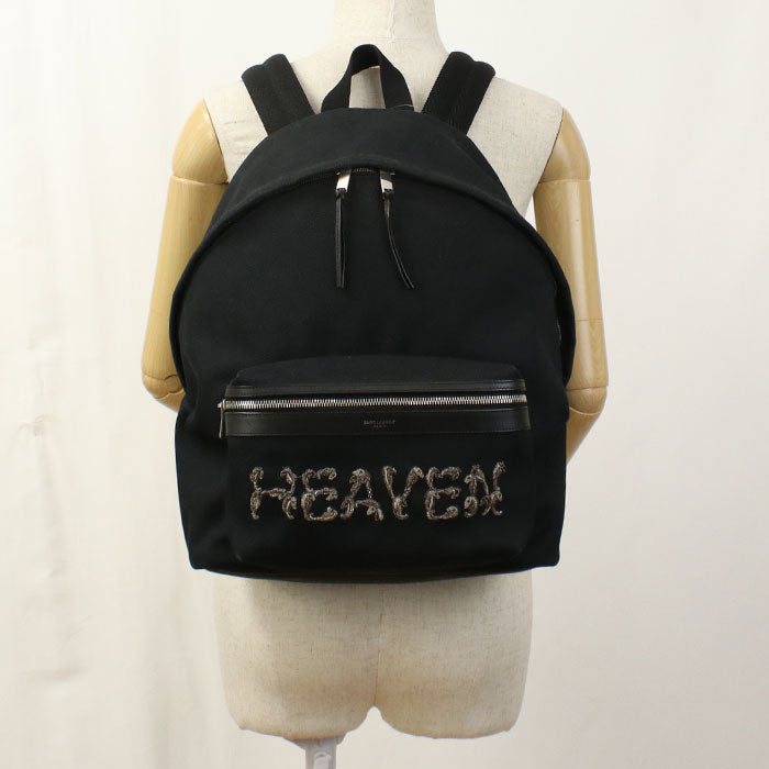 SAINT LAURENT【サンローラン】 465448 HEAVEN バッグパック シティ サンローラン リュック コットン レディース