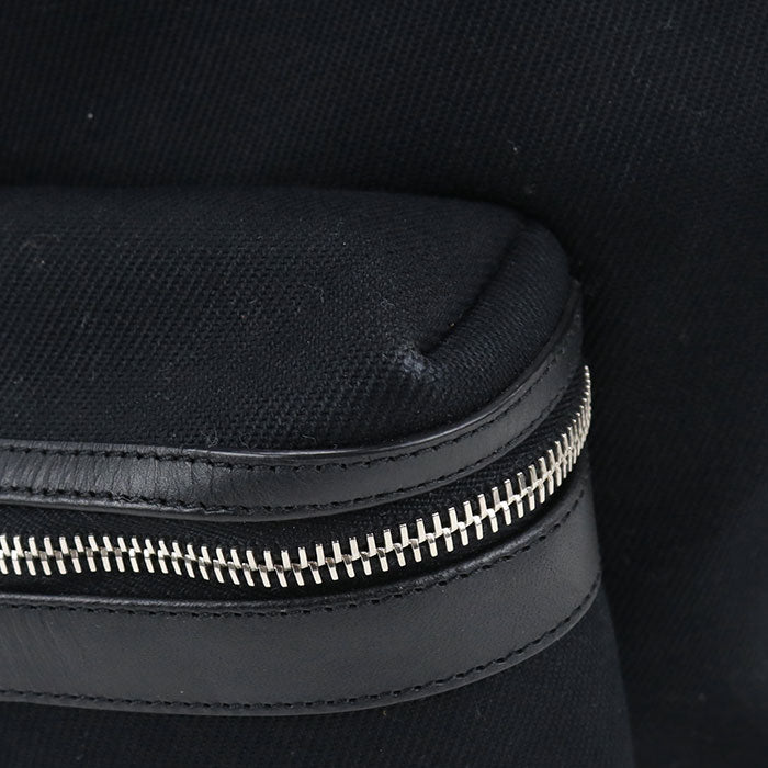 SAINT LAURENT City Canvas Backpack - Black