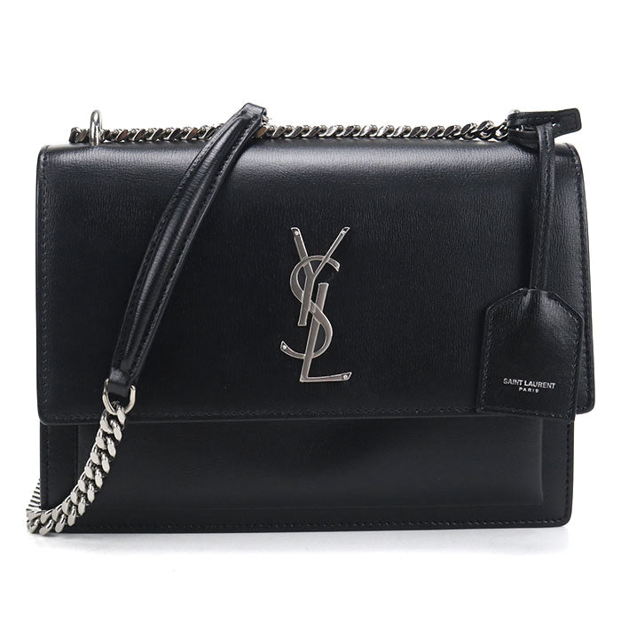 SAINT LAURENT【サンローラン】 442906 サンセット ミディアム YSLモノグラム ショルダーバッグ レザー レディース
