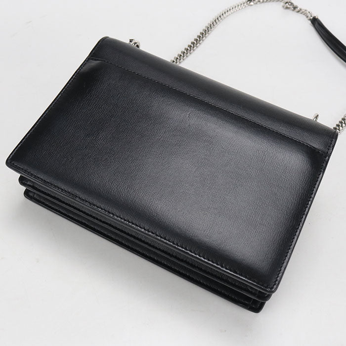 SAINT LAURENT【サンローラン】 442906 サンセット ミディアム YSLモノグラム ショルダーバッグ レザー レディース