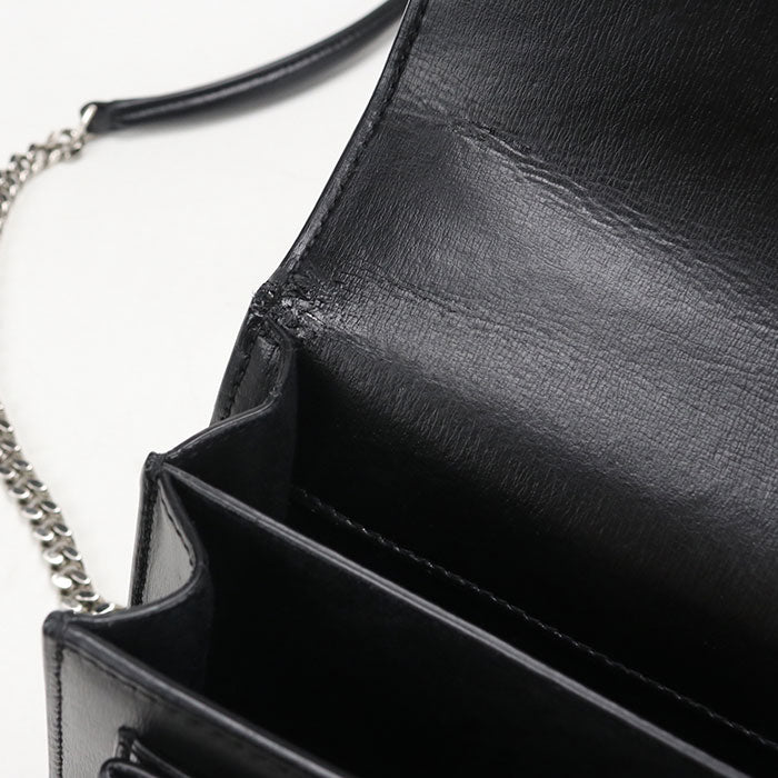 SAINT LAURENT【サンローラン】 442906 サンセット ミディアム YSLモノグラム ショルダーバッグ レザー レディース