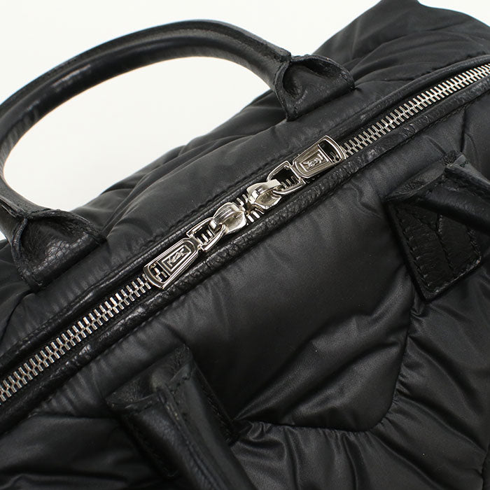 Saint Laurent イージー ナイロン ハンドバッグ ミニボストンバッグ - ブラック