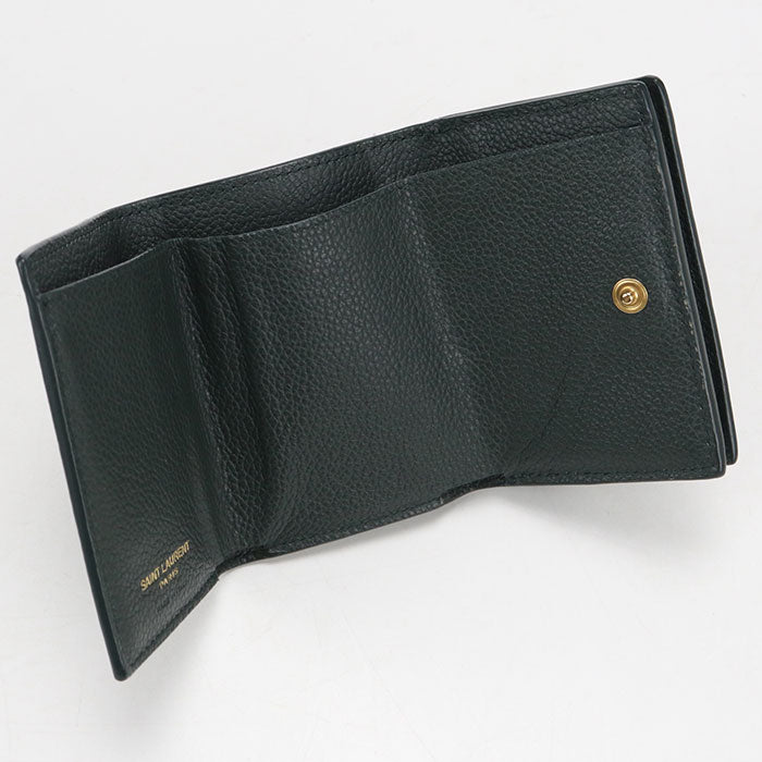 SAINT LAURENT【サンローラン】 669959 タイニーウォレット オリガミ 三つ折り財布 レザー レディース