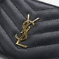 Saint Laurent カサンドラ モノグラム キャビアスキン 二つ折り財布 コンパクトウォレット - ブラック