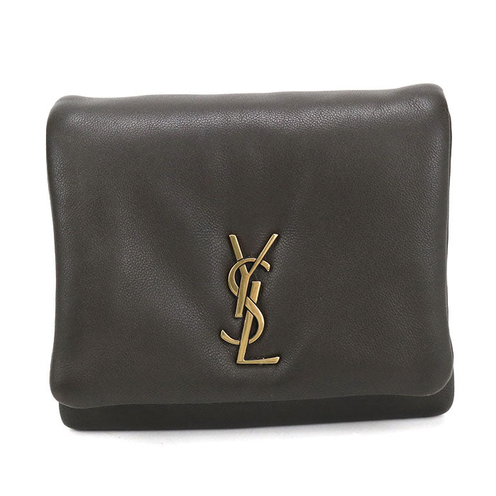 SAINT LAURENT【サンローラン】 764000 三つ折り財布 ラムスキン レディース