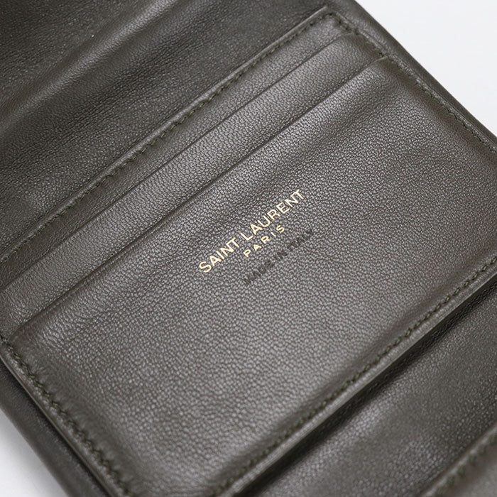 SAINT LAURENT【サンローラン】 764000 三つ折り財布 ラムスキン レディース